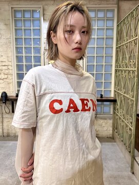 ミンクス渋谷スマートサロン(MINX shibuya smart salon) ショート 姫カット ダークアッシュ 魅力倍増カール シアーカラー