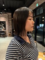 オーガニック アトリエ 大宮(organic+atelier)&nbsp;10代20代オススメツヤ感外ハネ切りっぱなしタッセルボブ