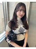 くすみベージュ×姫カットレイヤー×韓国風巻き【ayana】
