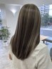 カット+外国人風3Dハイライト(ケアブリーチ)￥21450→￥18700