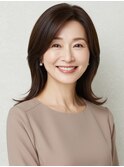 40代にオススメ★艶髪エレガントセミロング