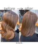 簡単スタイリング縮毛矯正ミディ◎どんな髪質・毛量・年齢もOK