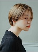 マッシュショートボブスタイル20代/30代/40代/庭瀬