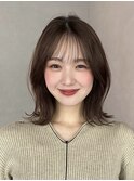 透明感カラー×ワンカールで可愛いレイヤーボブ