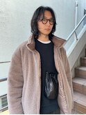乾かすだけでキマる髪メンズダークアッシュフェザーパーマ