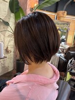 ロッソバイアルター 鎌取(ROSSO by aL-ter)&nbsp;ミニウルフ/デジタルパーマ/チェリーブラウン[おゆみ野/鎌取]