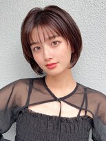 アフロート エル 大阪(AFLOAT L)&nbsp;【丸みショート】艶チョコレートブラウン/30代/40代/50代/