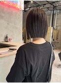 【切りっぱなしボブ/ショートボブ】水光肌カラーも人気♪