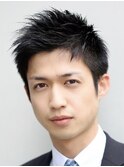 渋谷ビジネスショートツイスパ刈り上げスパイキーショート束感