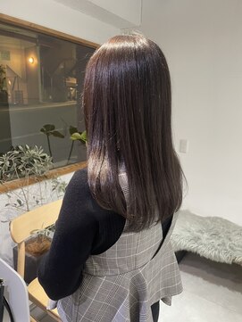 2195ヘアー 世田谷代田(2195hair) くすみベージュ/トリートメント/地毛風ストレート/地毛風カラー