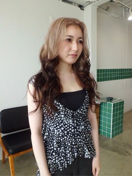 ゆるふわフレンチカジュアルダブルカラーセミウェットウェーブ