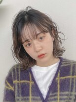 シェル 津山の手店(shel)&nbsp;20代30代40代レイヤーボブ/ココアベージュ冬カラー/小顔カット