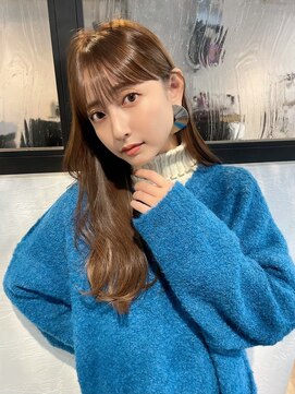 マルツ 銀座(maltu) 【色っぽ シースルーバング 透明感】 シルバーベージュカラー