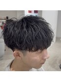 桑名スパイキーショートツイストスパイラルパーマツイストパーマ