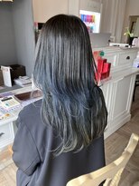 クレールボワス 引佐店(Clair,e bois) ロングレイヤー×ブルーグレーデザインカラー