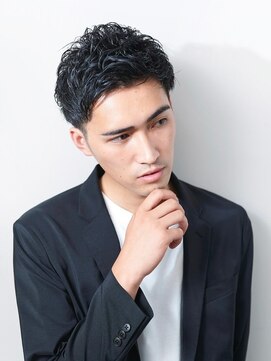 ラヴィ 横浜店 別邸(LAVIE) ダークアッシュ/カルマパーマ/アッシュブラック<理容室>[横浜駅]