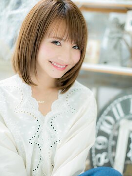 モッズヘア 越谷(mod's hair) *mod's越谷*透け感斜めバング♪好感ストレートa