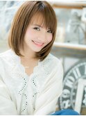*mod's越谷*透け感斜めバング♪好感ストレートa