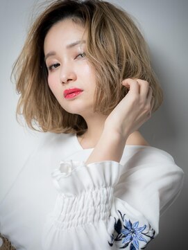 カバーヘア ブリス 上尾西口店(COVER HAIR bliss) 外国人風個性的カラーアシンメトリー大人ボブw上尾10代20代30代