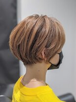 ジエクト 本店(The Ect)&nbsp;丸みショート×ベージュブラウン×くせ毛ショート