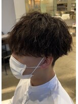 ブランコジーサウス(BLANCO G South) 波巻きスパイラルパーマ ツーブロック マッシュ 骨格補正