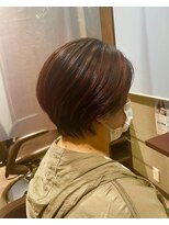 ベイ サロン タカミ(BAY SALON TAKAMI) ハンサムショートバレイヤージュピンクレッド