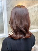 鎖骨ミディアム×カッパーブラウン