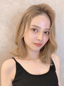 トルネード(TORNADO) ラフウェーブのレイヤーボブ ニュアンスカラー 韓国ヘア S57