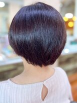 アークスヘアー&nbsp;20代30代大人可愛い★小顔ボブ丸みショートココアブラウン