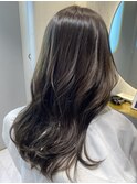 暗髪カラー×ロング
