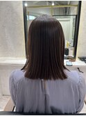 髪質改善でストンとストレートボブ