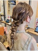 ヘアセット/ヘアアレンジ/ヘアメイク/ハーフアップ/前髪カット