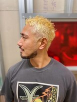 メリケンバーバーショップ トーキョー(MERICAN BARBERSHOP TYO)&nbsp;ハイライト/マッシュパーマ/ウルフ/アッシュブラック250