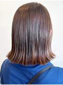 20代30代40代大人可愛い髪質改善カラーショコラブラウン肩ライン