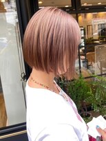 フレイムス ヘアアンドリラックス 大宮東口店(Frames) ショートボブ×くすみピンク