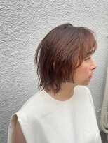 ヴァージ(Verge)&nbsp;レイヤーカット/ウェーブパーマ/前髪/こなれミディ[代官山駅]