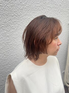 ヴァージ(Verge) レイヤーカット/ウェーブパーマ/前髪/こなれミディ[代官山駅]