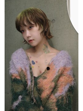 キャロルガーデンズ ボコカ 表参道(Carroll Gardens bococa) ルーツカラー、ミントグリーン、ライトグリーン、ボブ