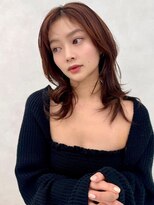アッシュ 中野店(Ash)&nbsp;イメチェン/似合わせカット/フルバング/レッドブラウン/中野