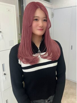 トレヘアー 京都 烏丸(tRe hair) ピンクカラー/くすみピンク/ピンクベージュ/ピンクアッシュ/美髪