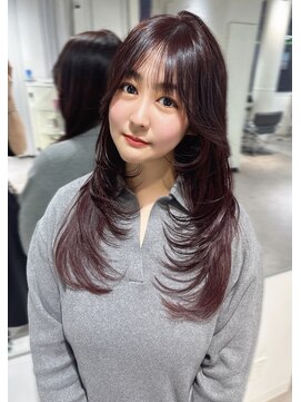 ユーフォリア 渋谷グランデ(Euphoria SHIBUYA GRANDE) 韓国レイヤーカット×ラベンダーカラー