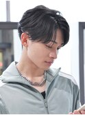 ナチュラルニュアンス刈り上げセンターパートSNS