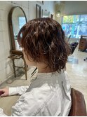 縦落ち緩めパーマ♪