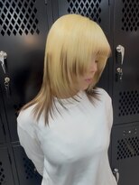 イエナ 渋谷(IENA)&nbsp;ヒナハイトーンカラー裾カラークラゲヘアーケアブリーチ