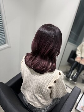 アオ(AO) ブリーチなしで叶うラベンダーブラウン