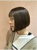 前下がりボブ/モードボブ/AVEDA/艶髪/北綾瀬