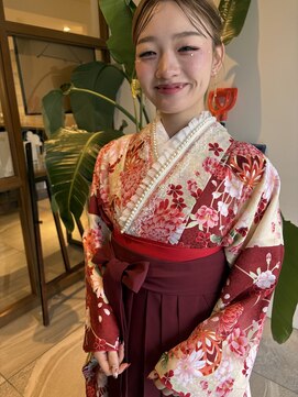 美容室 アイディー i-dee 卒業式 ゆるっとシニヨン