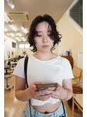 前髪なしパーマ ウルフパーマ ショートパーマ