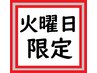 【 火曜日限定クーポン 】　カラー+トリートメント　￥5,500