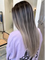 アース コアフュールボーテ 松本庄内店(EARTH coiffure beaute) ホワイトベージュ_ハイトーン_バレイヤージュ_エクステ